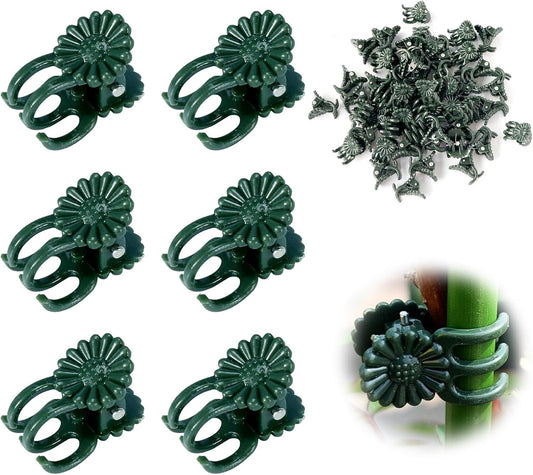 50 Pcs Plant Clips Orchid Clips,Plant Orchid Support Clips,Flower and Vine Clips，Garden Clips，Plant Clips for Climbing Plants