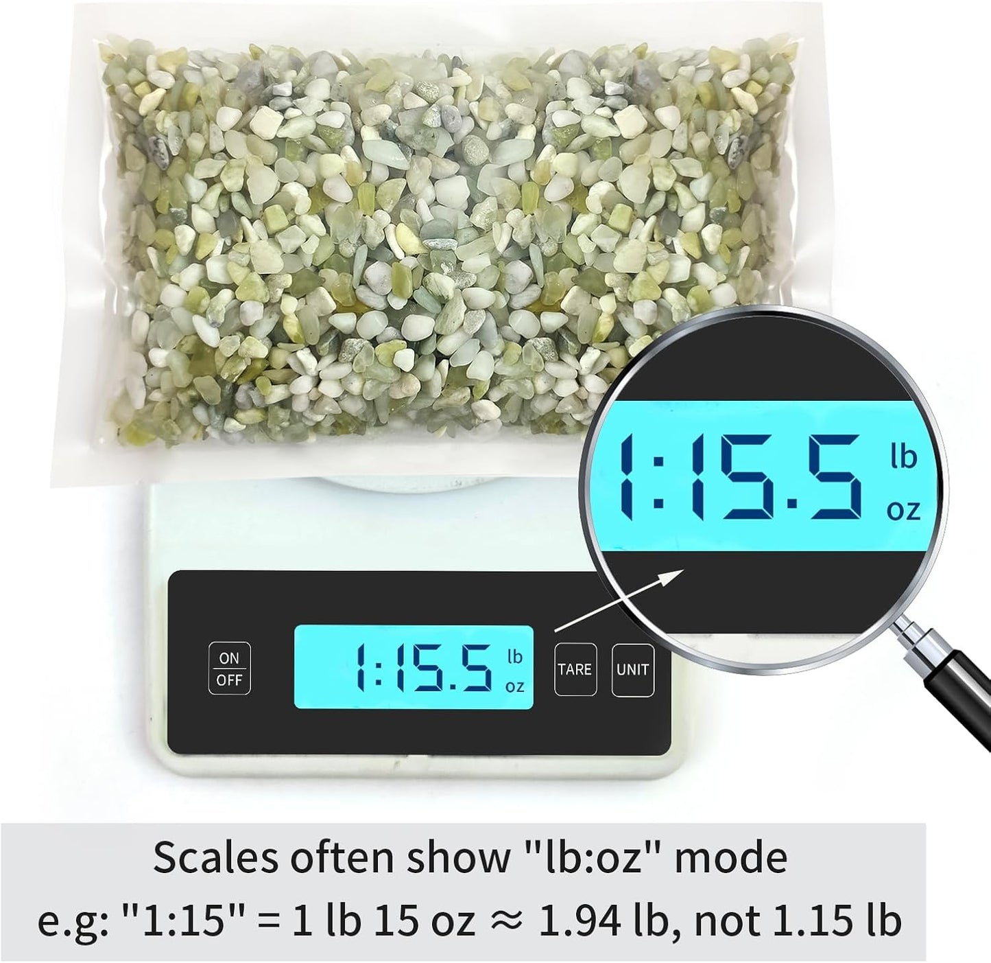 2 lbs Jade Rocks for Plants Indoor, 1/4 inch Small Pebbles for Plants, Decorative Rocks for Succulents Cactus Vases Landscaping Drainage and Outdoor Garden Rocks