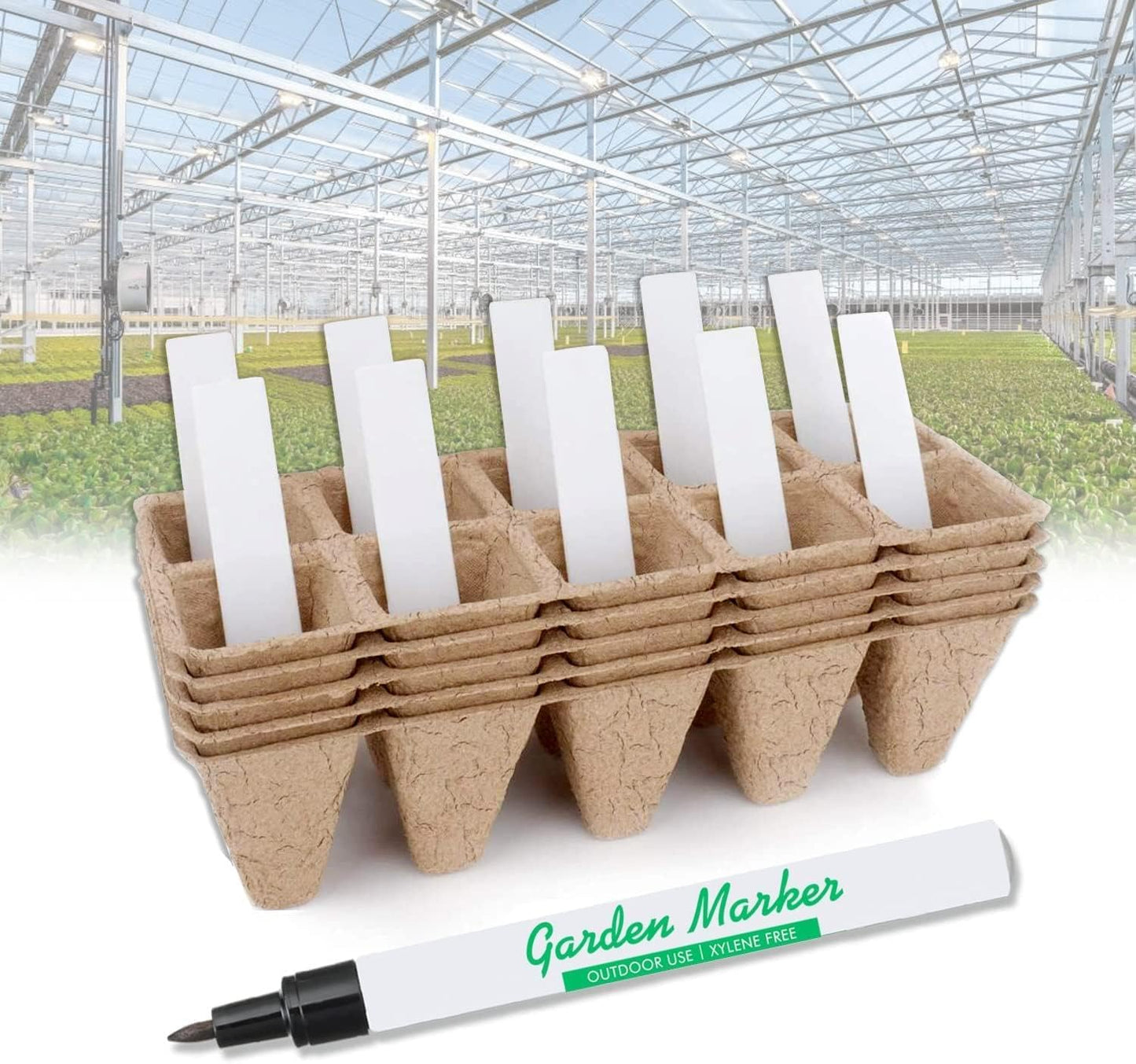 4 Inch Plastic Plant Labels for Seedlings, Flexible Waterproof Plant Tags, Vegetable Gardening Stake Tags for Potted Plants and Outdoor Garden, White, 1000 Pcs