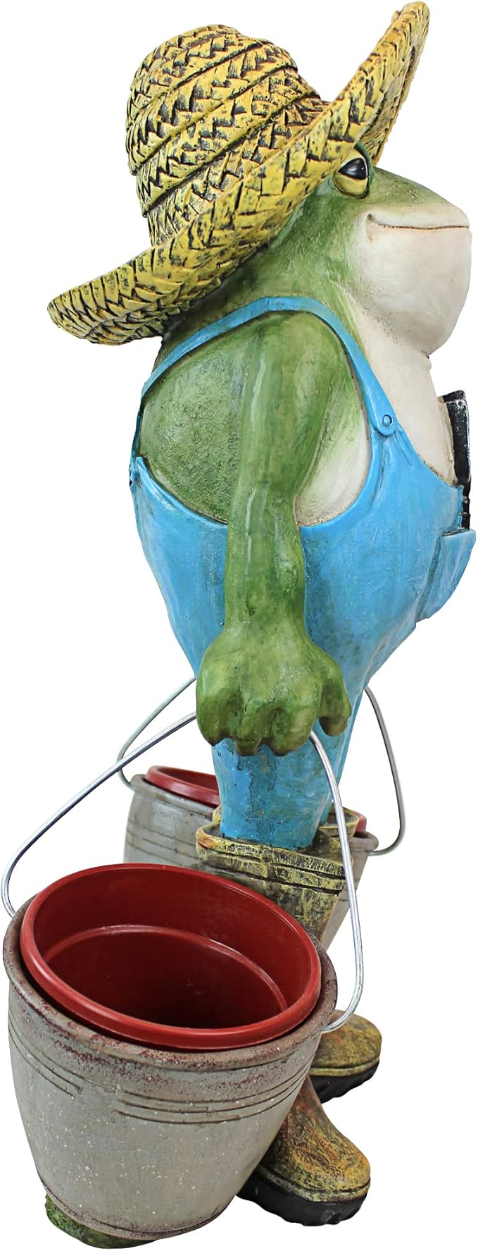 Design Toscano Buckets The Garden Frog Statue