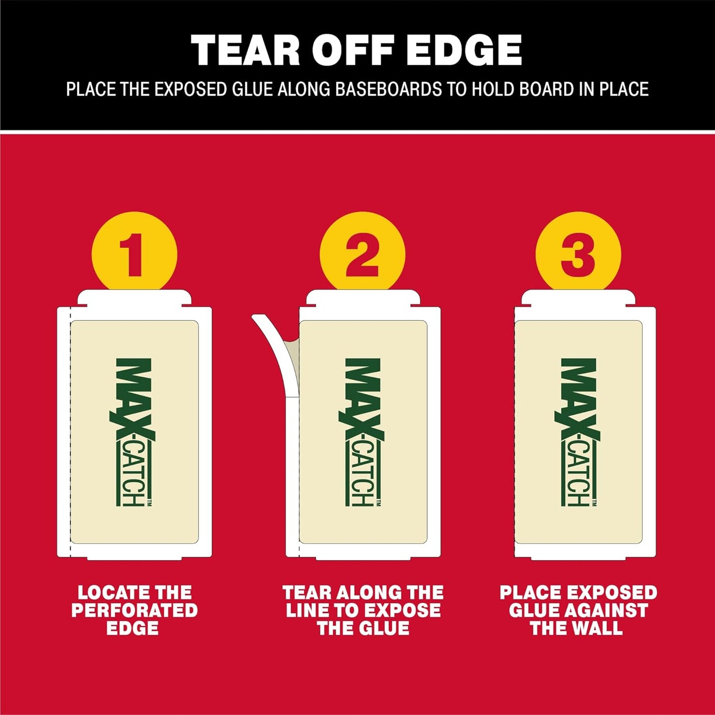 Catchmaster Max-Catch Mouse & Insect Glue Trap 36PK, Mouse Traps Indoor for Home, Sticky Pest Control Adhesive Tray for Catching Bugs, Non Toxic Bulk Unscented Glue Boards