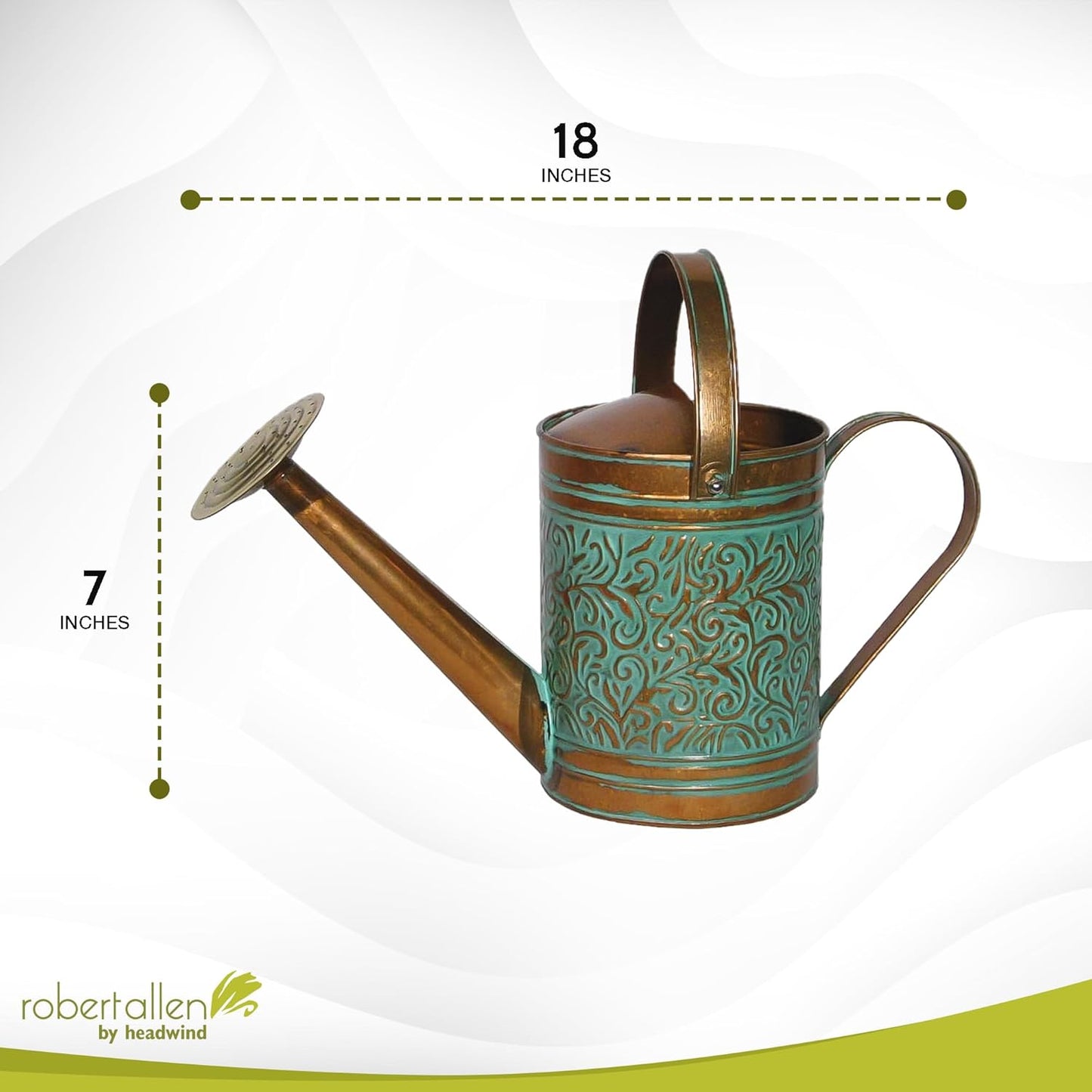 Robert Allen Home & Garden Robert Allen MPT01186, Vintage Copper Morgan Metal Watering Can, 1 Gallon