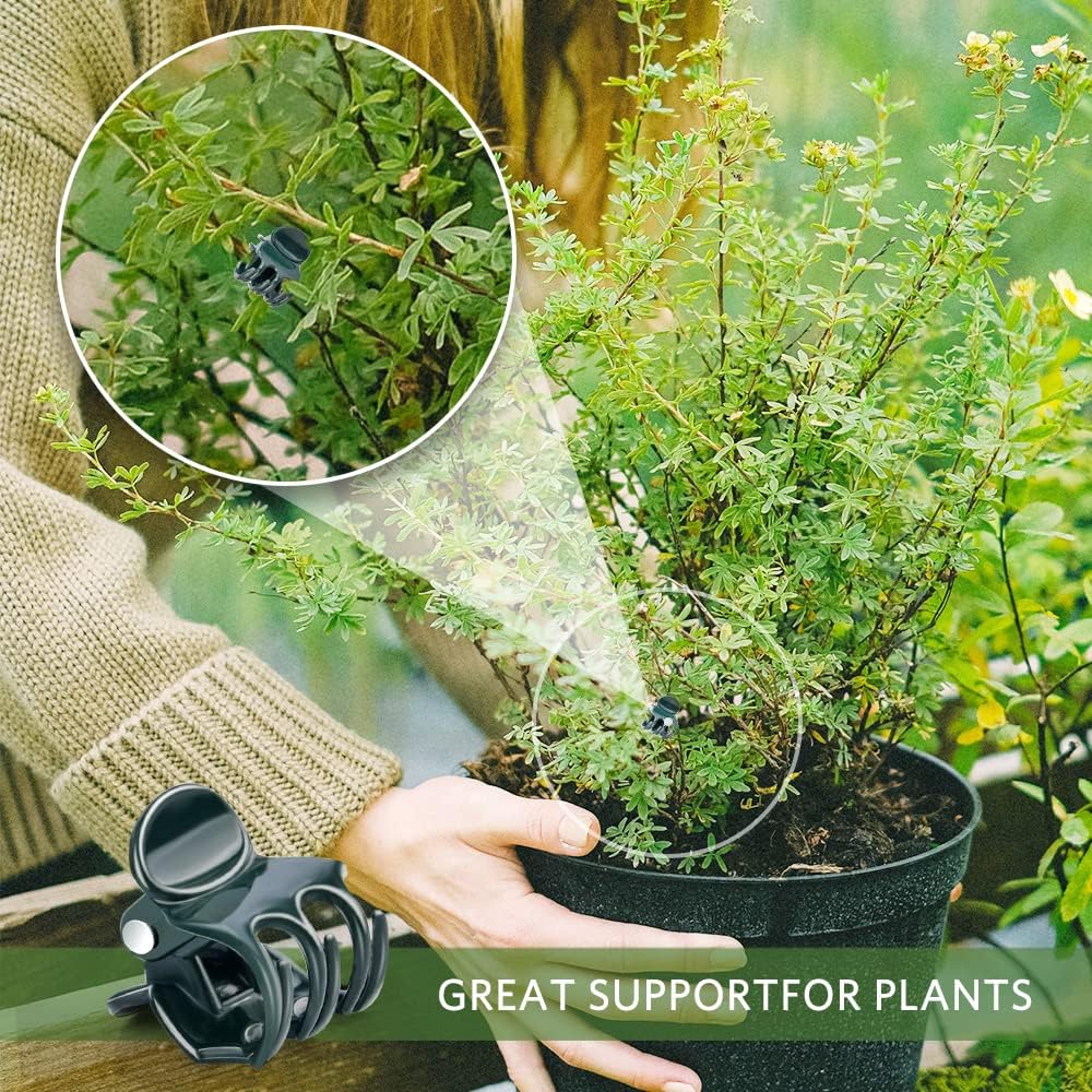 Orchid Clips, ARRITZ 100pcs Garden Plant Clips for Vines Flowers Keep Stems Vines Flowers Grow Upright