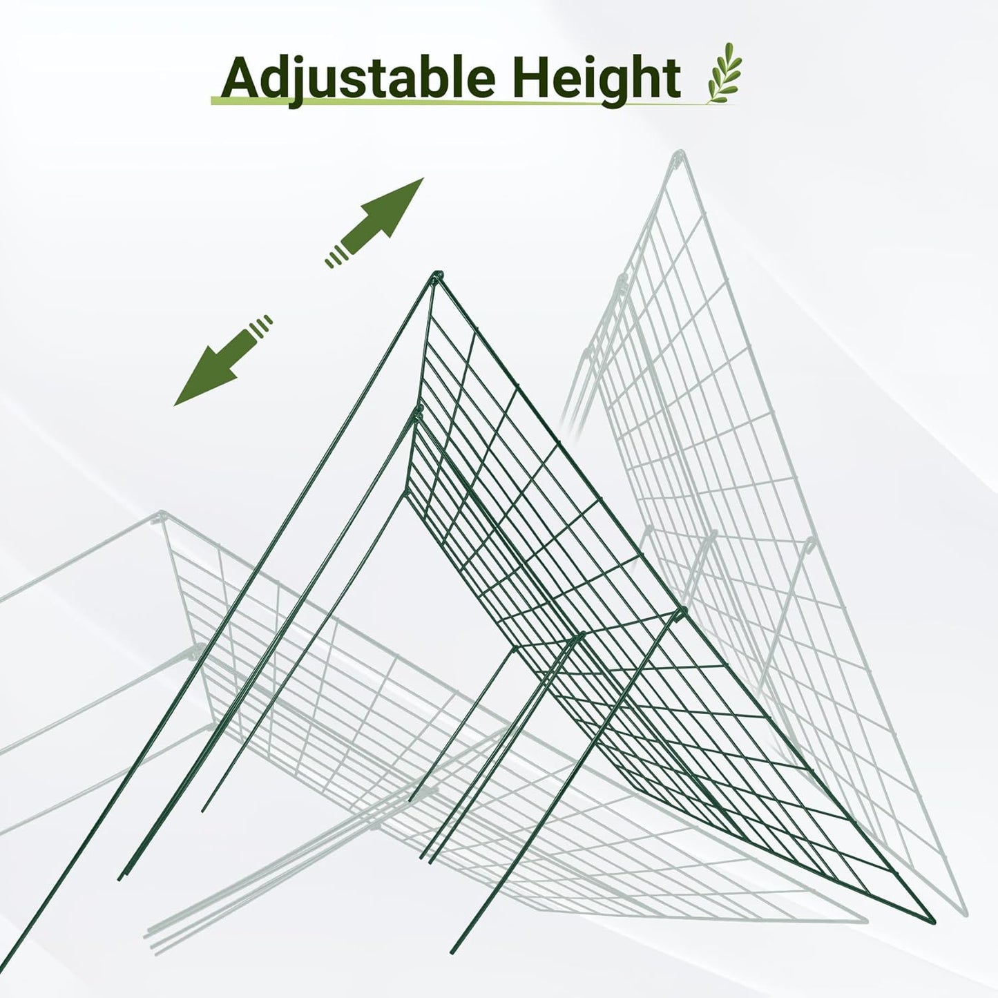 Cucumber Trellis for Raised Bed, 48" L x 48" W Garden Trellis for Climbing Plants Outdoor with Support Structures, A Frame Trellis for Climbing Vegetables Peas, Vine, Bean