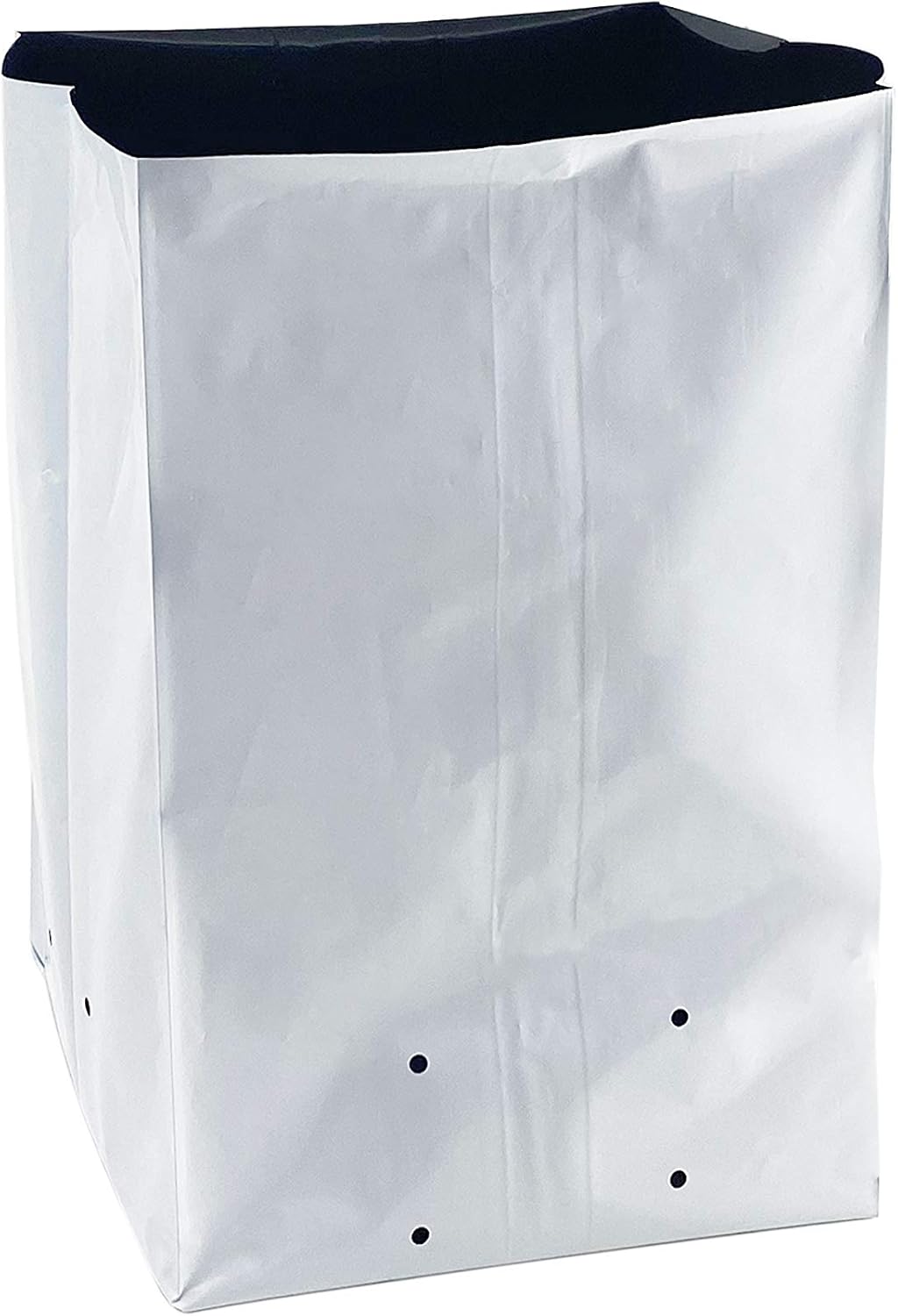 Poly Grow Bag Planters 3 Gallon Grow Bag, 50 Pack Panda Film, Black and White