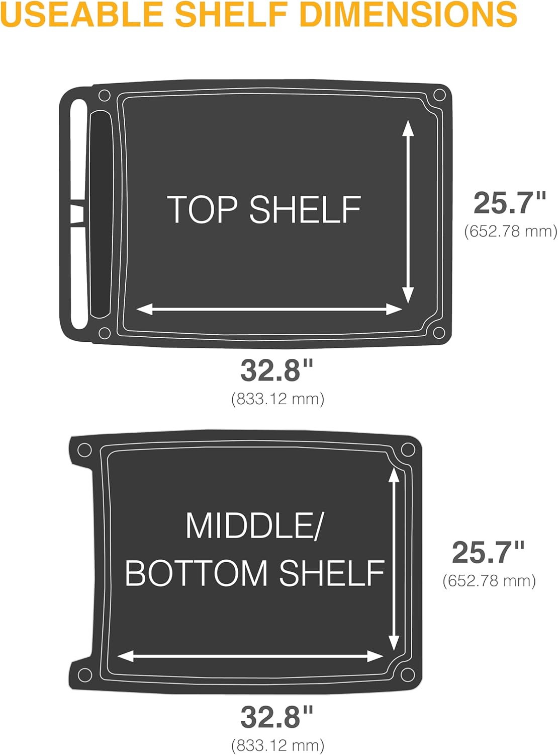 Metro myCart Plus Utility Cart - Choose-Your-Height Adjustable Heavy Duty Rolling Cart for Home, Commercial and Industrial Use - 3-Shelf, 500 lbs Capacity - 27.7" W x 40.25" L x 36.8-40.8" H - Black