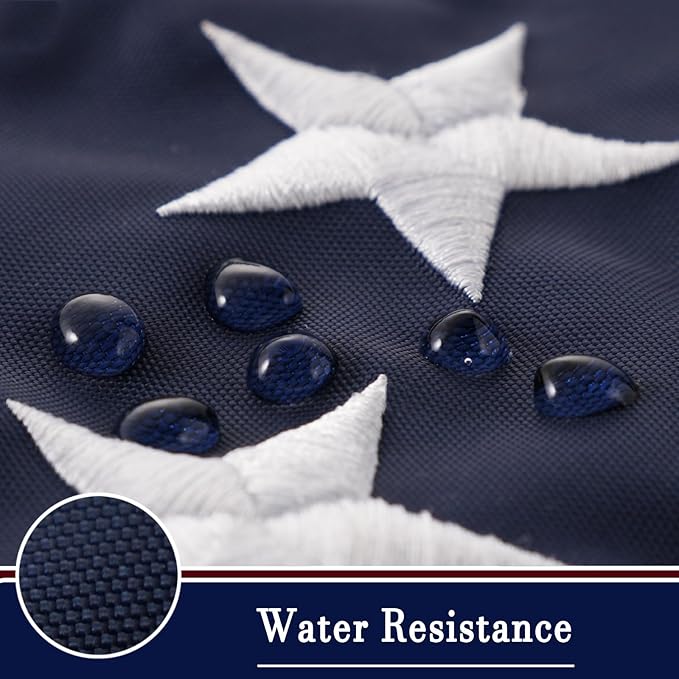 AZCOVER American Flag 8x12 FT Us Flag for Outside USA Heavy Duty Nylon American Flags for Outdoor with Embroidered Stars Sewn Stipes and Brass Grommets All Weather Lasting United States Flag