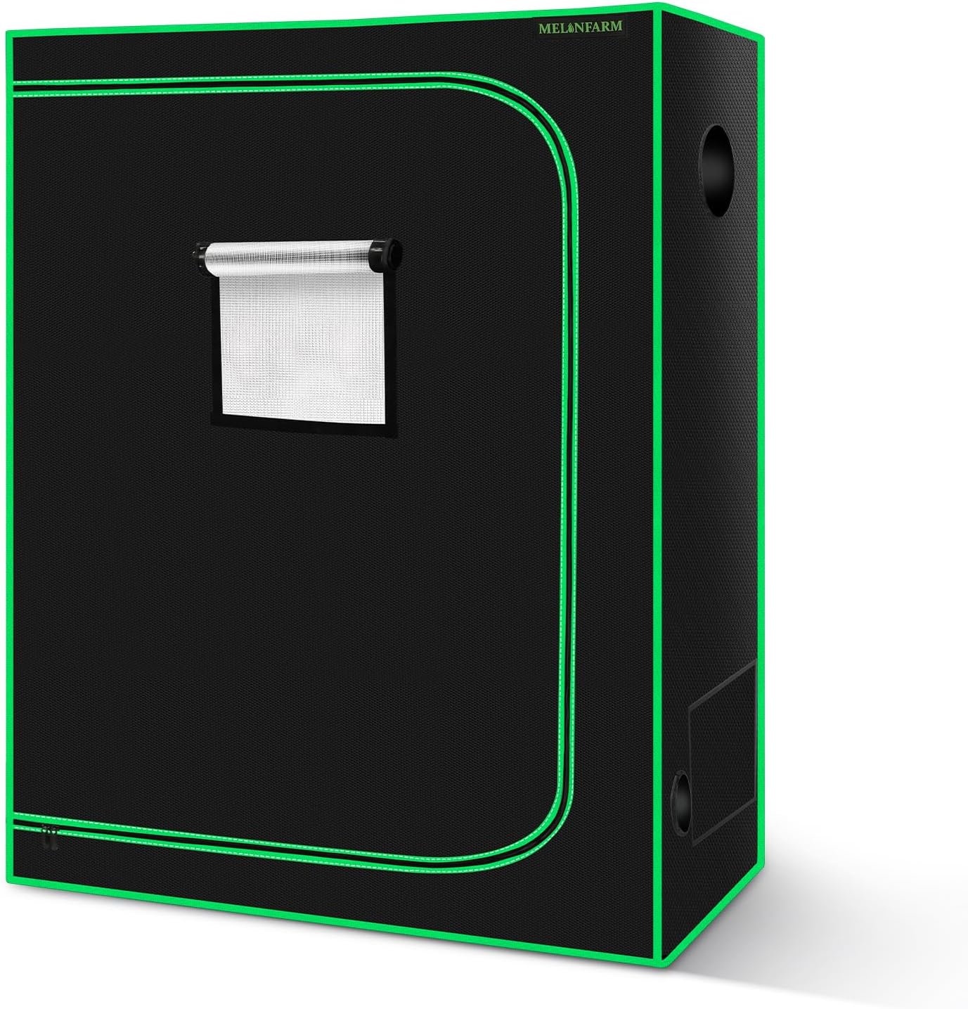 MELONFARM 4x2 Grow Tent, 48"x24"x72'' High Reflective 600D Diamond Mylar Canvas with Observation Window and Floor Tray for Hydroponic Indoor Plant Growing