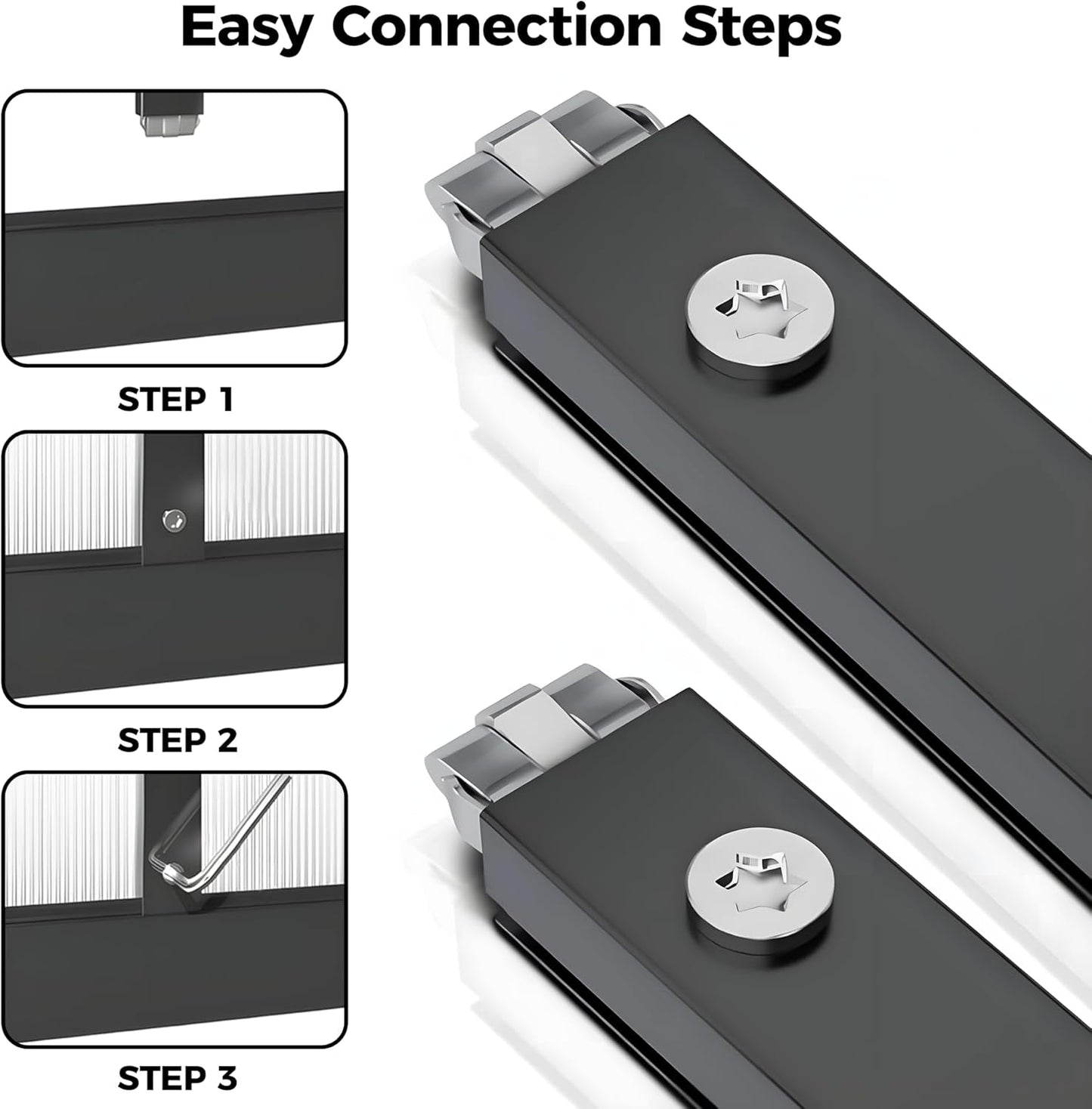 8x14 FT Greenhouse for Outdoors, Polycarbonate Greenhouse with Roof Vent, Enhanced Aluminum Large Walk-in Green House for Garden Backyard