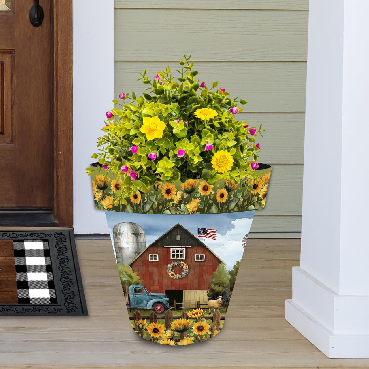 Briarwood Lane Sunflower Barn Large Planter