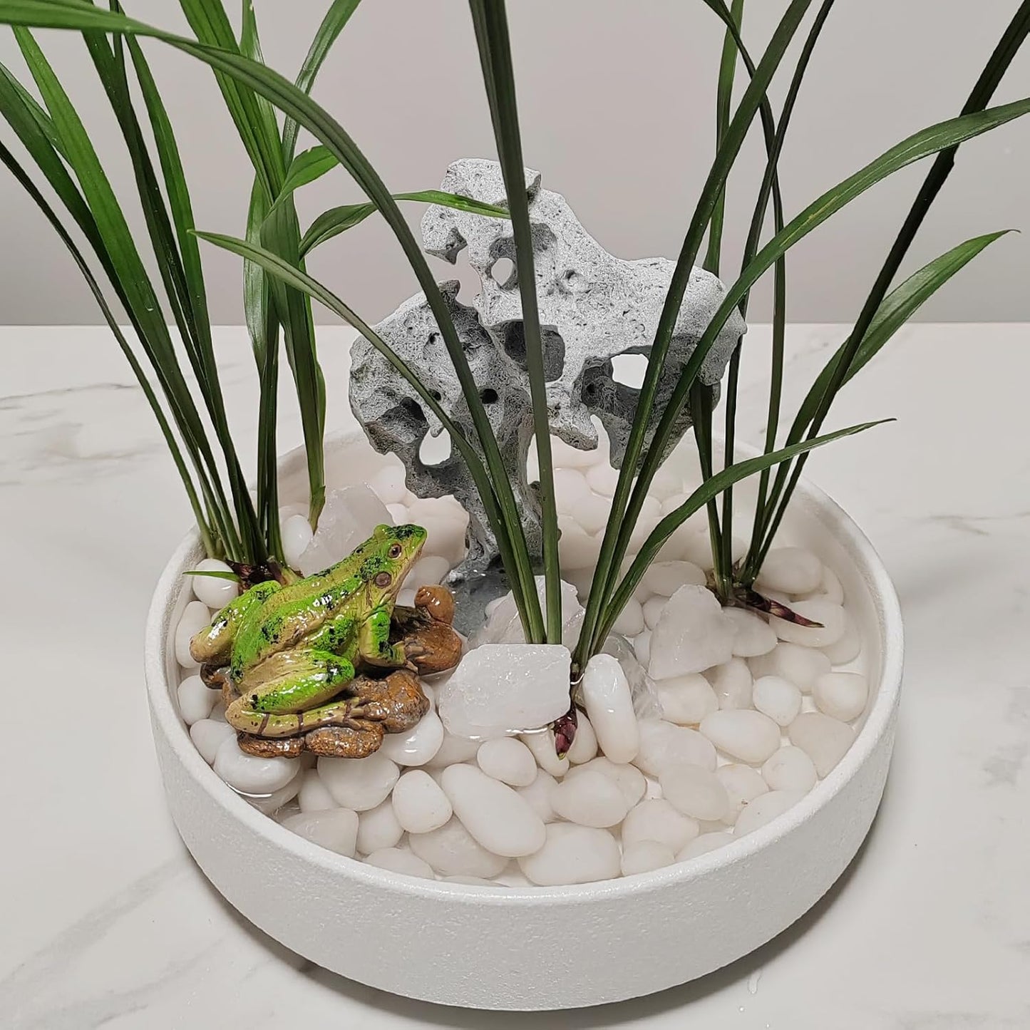 10 lbs White Rocks for Landscaping, 1-2 Inch Small Pebbles for Indoor Plants, Decorative Polished River Stones for Potted, Vase and Outdoor Garden