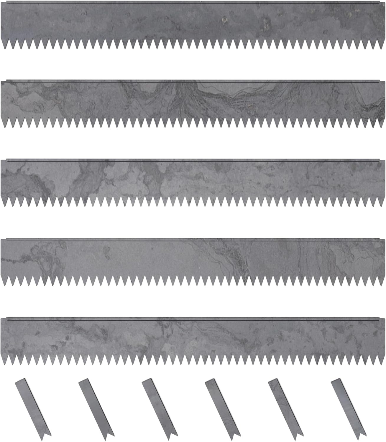 Hammer-in Landscape Edging - 48-inch Strips - 6-inch Depth 1/4-inch Rounded top COR-Ten Steel (5 Pack)