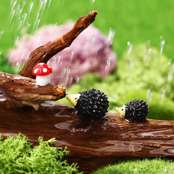 Skylety 64 Pieces Miniature Garden Accessories Mini Animals Miniature Ornament Kit Animal Figurines Miniature Micro Landscape Accessories for Dollhouse Decoration Plant House Decor