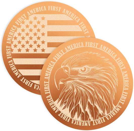 Upgraded 0.6mm/0.02in Bird Bath Copper Disk, Double Sided Frosted Pattern Copper Cleaning Disk, High Pure Copper Cleaner, Safe Clean Disc for Outdoor Birdbaths Bowl, All Season (2 PCS)