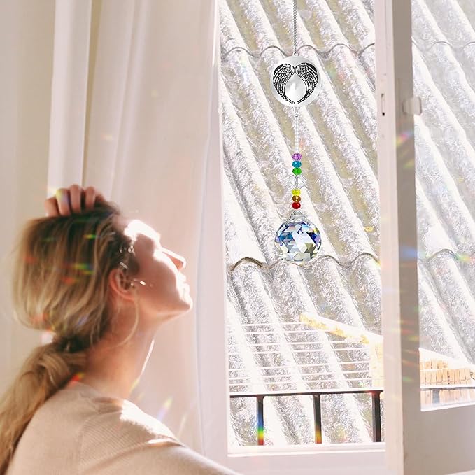 Memorial Gifts Crystal Suncatcher,Unique Sympathy Gifts for Loss of Loved One,Rainbow Maker Bereavement Gifts Box for Loss of Father Mom Dad Son Daughter Husband Brother Grandmother (Brother)