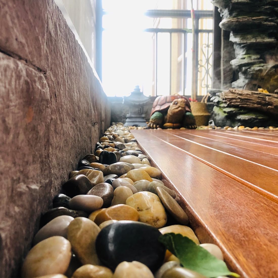 20lbs Large River Rocks for Landscaping, 3-4" Decorative Pebbles for Garden Design, Hand-Picked Smooth Stones for Fish Tank, Flower Pots, Indoor Water Fountains, Pathways, Backyard, Mixed Color