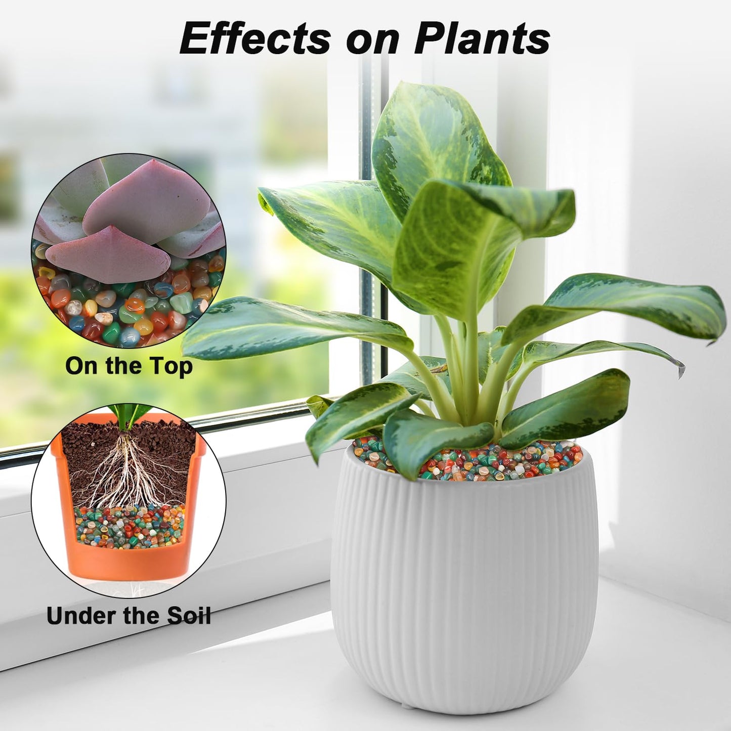 Vase Filler,Landscaping Pebbles, River Rocks Decorative Ornamental Pebbles, DIY Smoothed Rocks for Potted Plant Resin Art Vase Fillers Aquarium Gravel Rocks (Colorful, 10 Pounds)