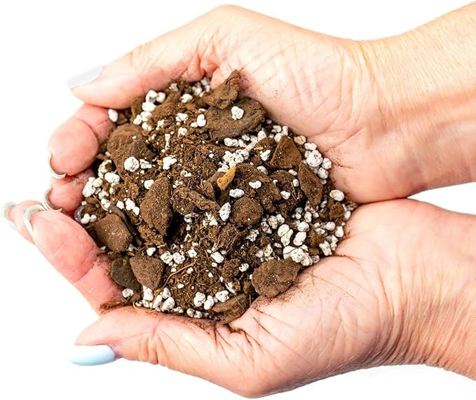 Soil Mixture for Indoor Herb Planters - Specially Blended Soil Mixture for Planting and Growing Indoor Kitchen Herbs Indoors, Indoor Herb Garden, Herb Growing Soil Mixture - 4 Quart Bag