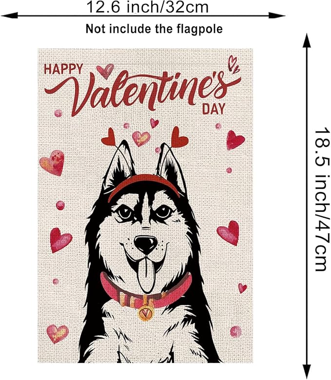 Seasonal Garden Flags Husky Double Sided Flags Set of 11 Holiday Farmhouse Indoor Outdoor Yard Lawn Christmas Gifts Decorations 12.5x18 Inch