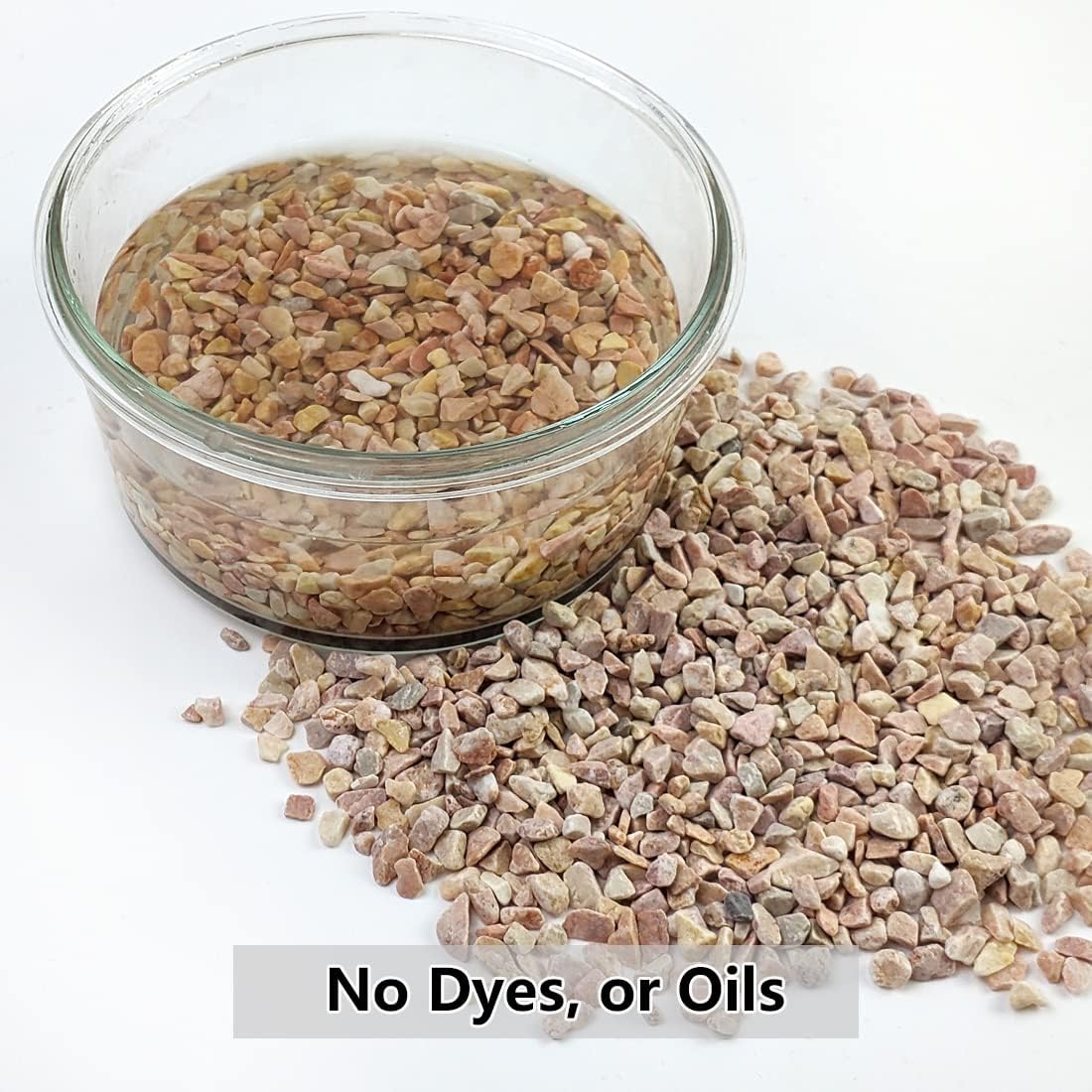 2LB Succulent and Cactus Gravel Pebbles, 1/5 Inch Natural Decorative Polished Stones, River Rocks for Plants, Vases, Aquariums, Terrarium and Outdoor Gardening,Peach