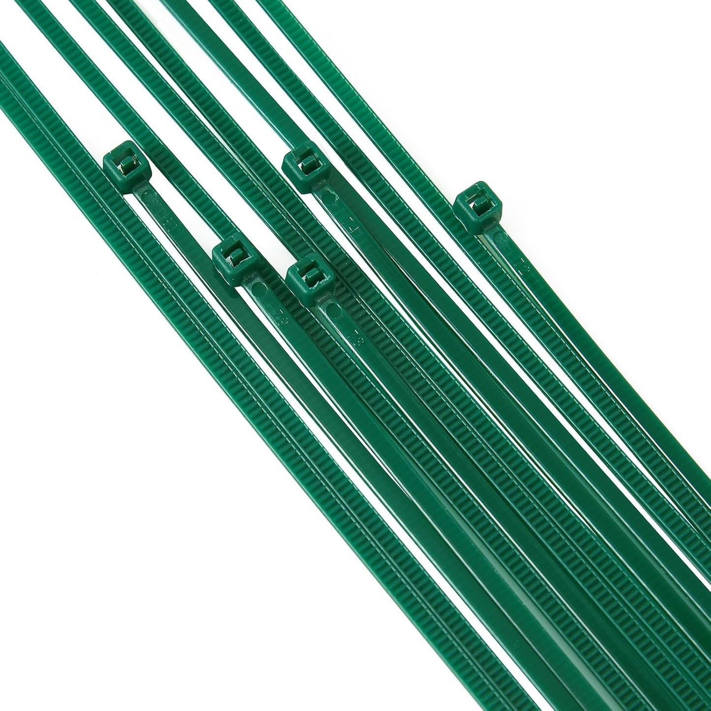 10 inch 3mm Dark Green Nylon Garden Cable Zip Ties Self Locking Cable Ties Twist Ties, Multi-Purpose Cable Tie(100 Pcs)
