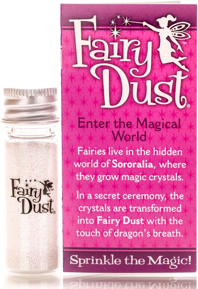 Fairy Dust Bottle Alabaster Pearl - Fairy Wand Included - Set of 2