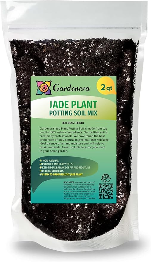 Premium Jade Plant Potting Soil Mix - (2 Quart Bag)