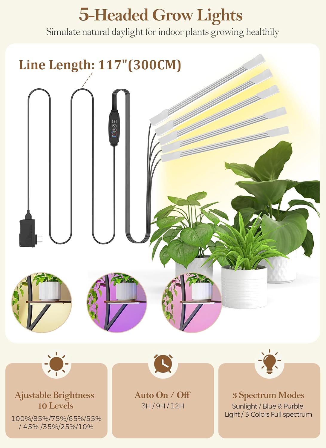 Plant Stand Indoor with Grow Lights 2 Pack Plant Stands Indoor 8 Tiered 64" Tall Plant Shelf for Indoor Growing Multiple Corner Metal Flower Holder Home Decor Display Shelves for Living Room Patio