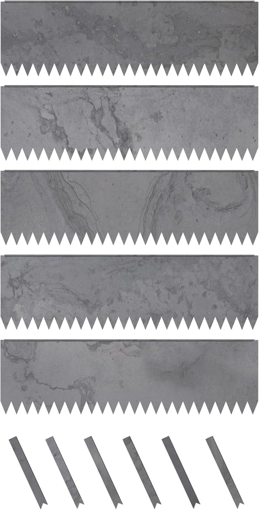 Hammer-in Landscape Edging - 48-inch Strips - 14-inch Depth 1/4-inch Rounded top COR-Ten Steel (5 Pack)