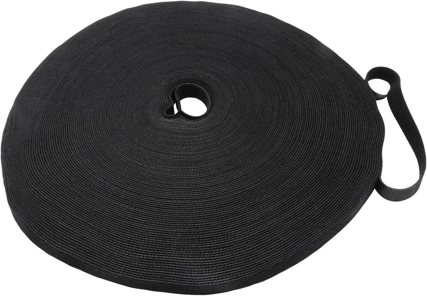 Plant Ties 131ft Feet, Plant Tape Reusable Nylon Hook and Loop Tape, Garden Strap for Climbing Plants Supports, Tree Ties for Flower Vine Tomato Branches, Cable Wire (Black)