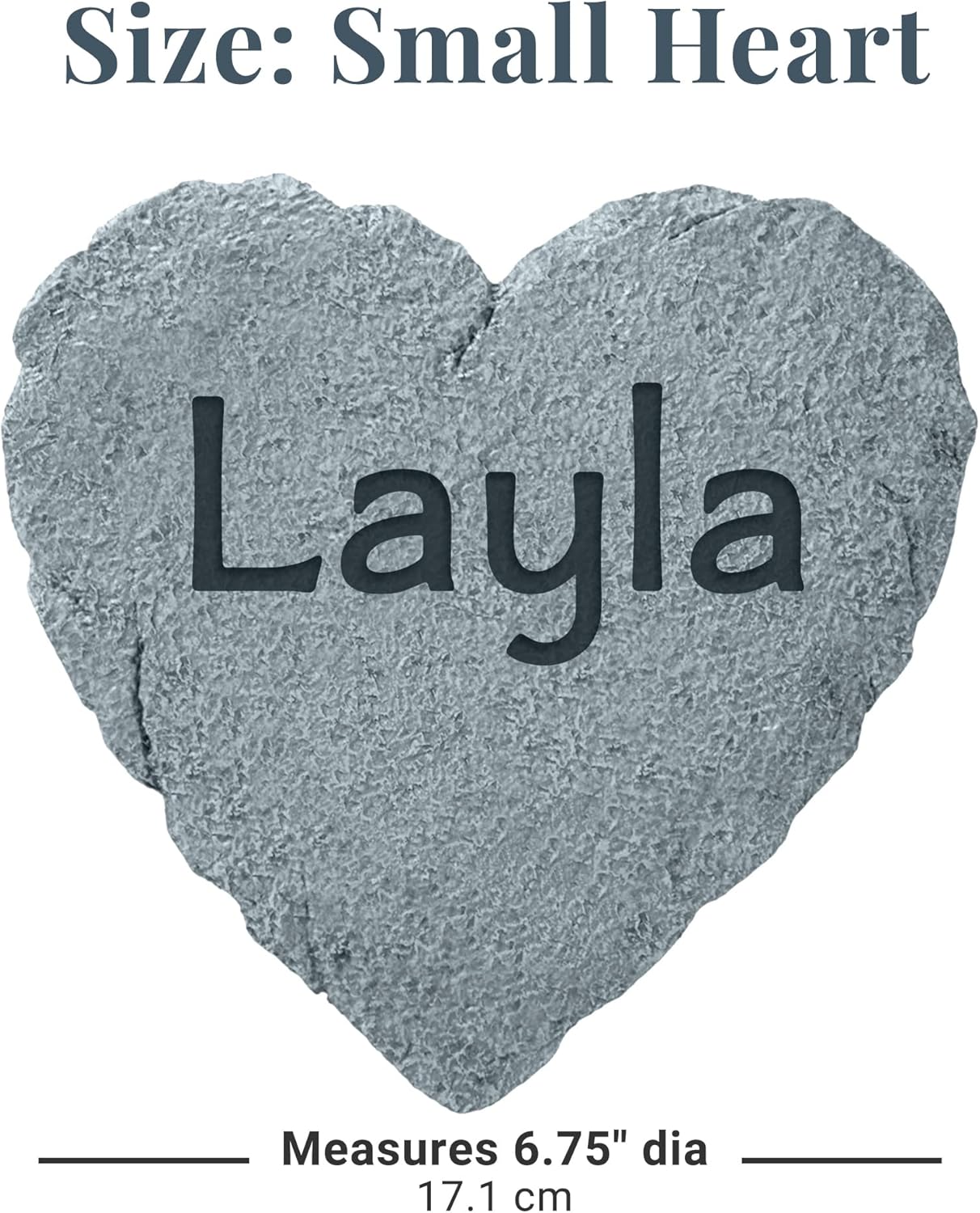 Let's Make Memories Personalized Garden Stone - Resin - Custom Garden Décor - Heart Stepping Stone - for Dad - for Father's Day