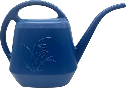 Plant Watering Can - 1 Gallon - Blue - with Long Spout for Indoor and Outdoor Plant Garden