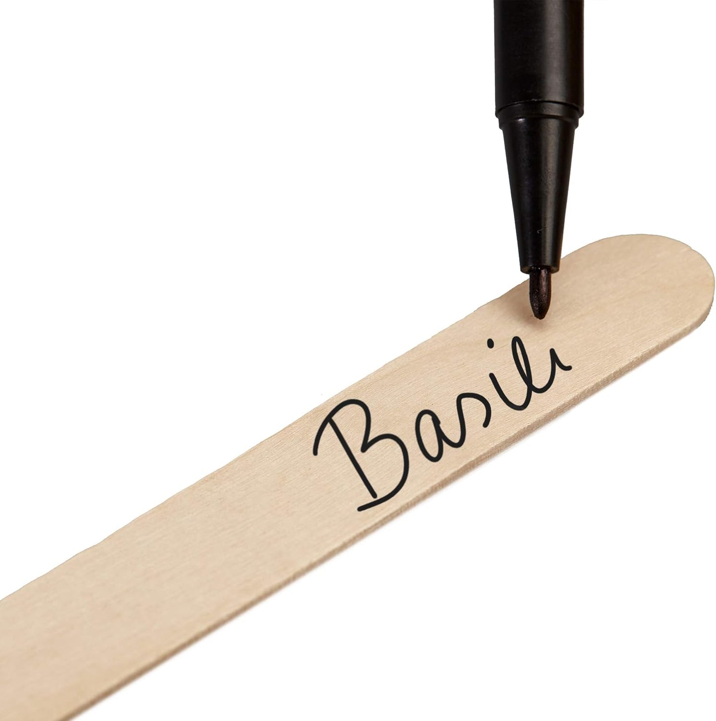 Plant Markers: 50 Wooden Plant Name Tags and Marker Pen – Plant Labels Wooden, Plant Tags, Seedling Labels – Gardening Name Tags, Garden Sign OwnGrown