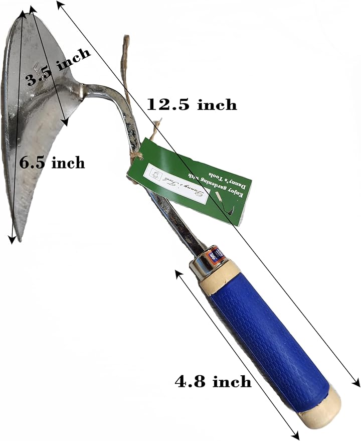 Danny’s Tools Hoe (Ho-mi), Korean Gardening Tool, Easy Gardening, Weeding and Farming, Hand Made, Hand Forged Steel.
