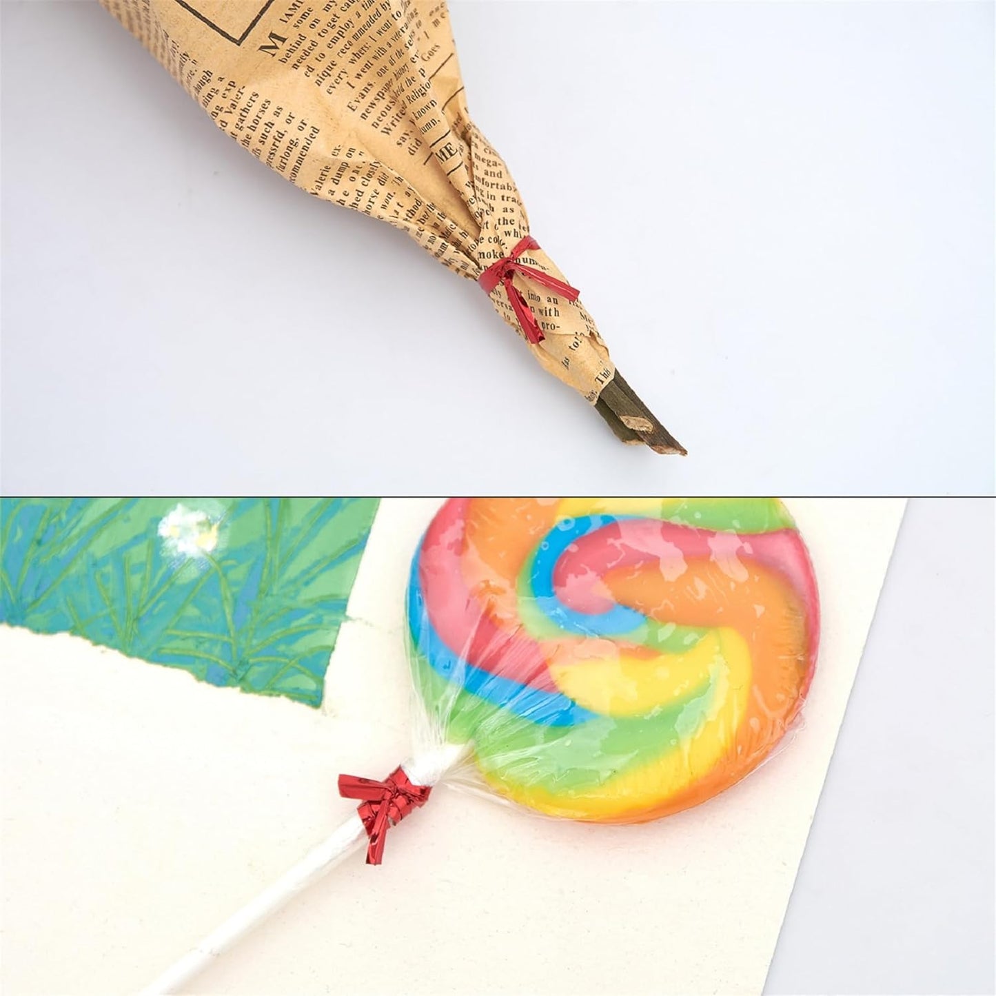 800 PCS 5" Red Metallic Twist Ties for Bakery Ties, Candy Bags, Coffee Bags, Goodie Bags Ties