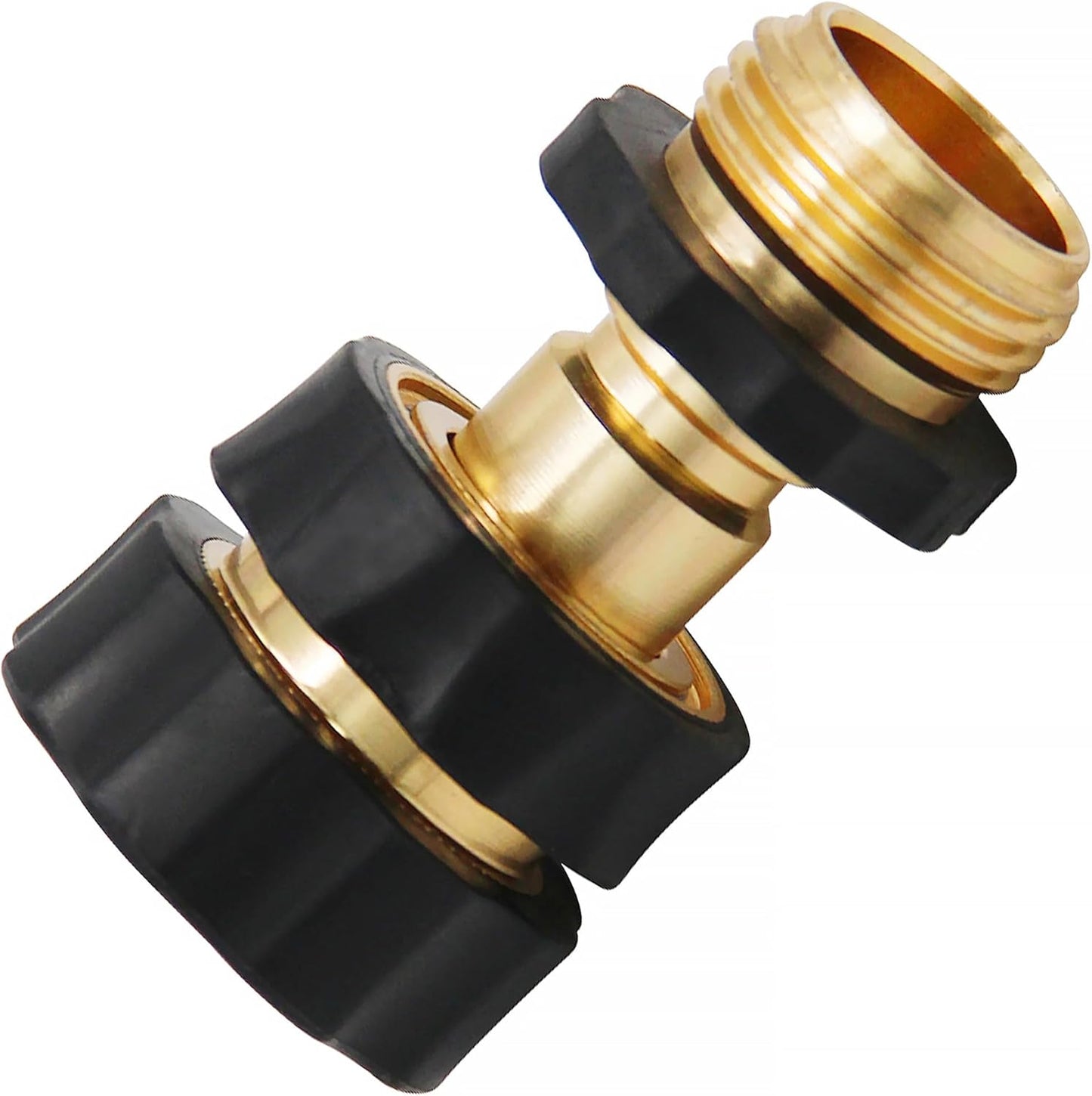 3/4 Inch Garden Hose Quick Connector Fittings, Easy Connector Fitting, Male and Female Set, 3 Pack