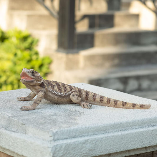 Garden Lizard Statue - Resin Sculpture of Reptiles, Suitable for Outdoor and Courtyard Decoration Lizard Decorations for Gardens and Pools are Gifts for Nature Enthusiasts and homeowners