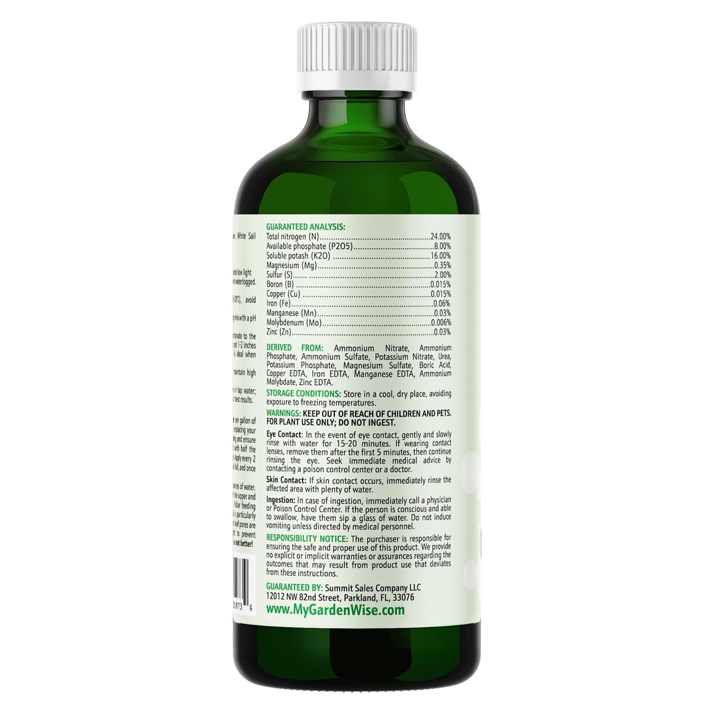 Peace Lily Fertilizer: 3-1-2 Liquid Fertilizer with Essential Micronutrients - The Ultimate Food for Spathiphyllum, Perfect for Indoor Plants (32 OZ)