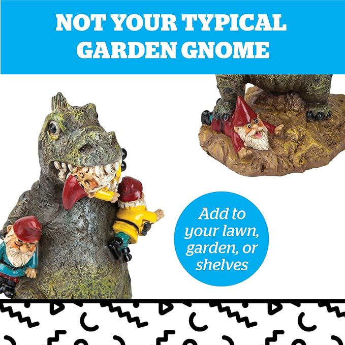 BigMouth Inc Godzilla Garden Gnome Statue, Outdoor Lawn & Yard Monster Figurine Sculpture Decorations, Funny Housewarming Gag Gift