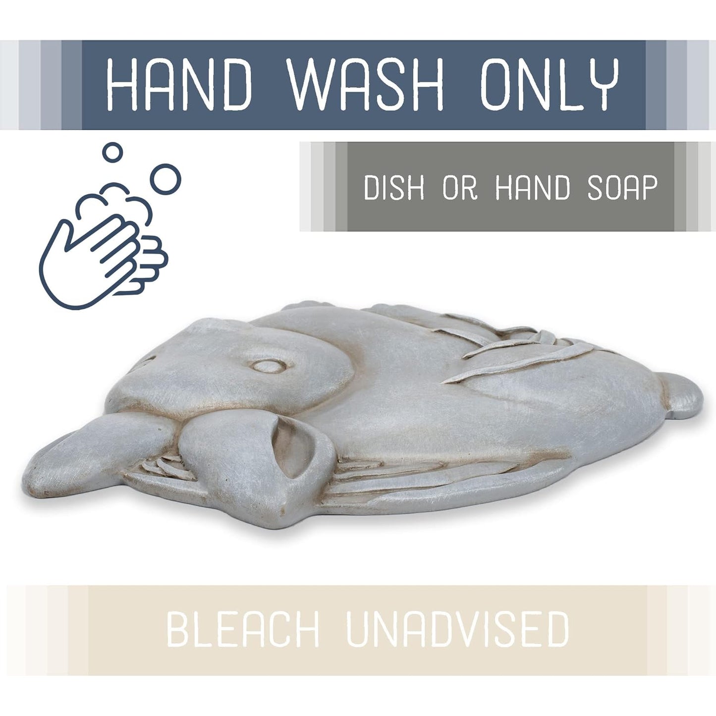 NAT & Jules Animal Character Shaped Dimensional Indoor Outdoor 11 inch Cast Resin Decorative Garden Stepping Stone, Patio, Walkway Sculpture Yard Art, Stone Grey Bunny