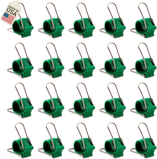 Reusable Greenhouse Clips Made in USA – Orchid Clips, Plant Support Clips & Cord Clips – Heavy-Duty, Weather-Resistant & Durable – Secure Stems, Vines, Wires, Cables, Tomato Plants – Indoor & Outdoor
