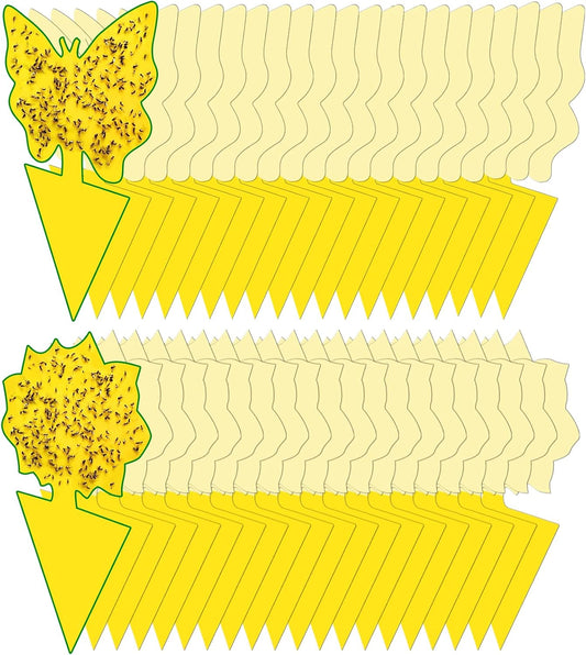 40 Pack Fungus Gnat Traps for House Indoor, Fungus Traps Fruit Fly Traps for Indoors Gnats Sticky Traps for Plants Yellow Sticky Traps for Gnats