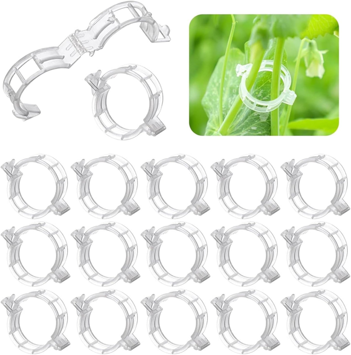 220Pcs Tomato Clips, Plant Support Garden clips, Trellis Clips Plant Support Clip, Vegetable Cages and Supports, Garden Trellis for Climbing Vine Plants, Supports Clip for Tomato Grape Melon