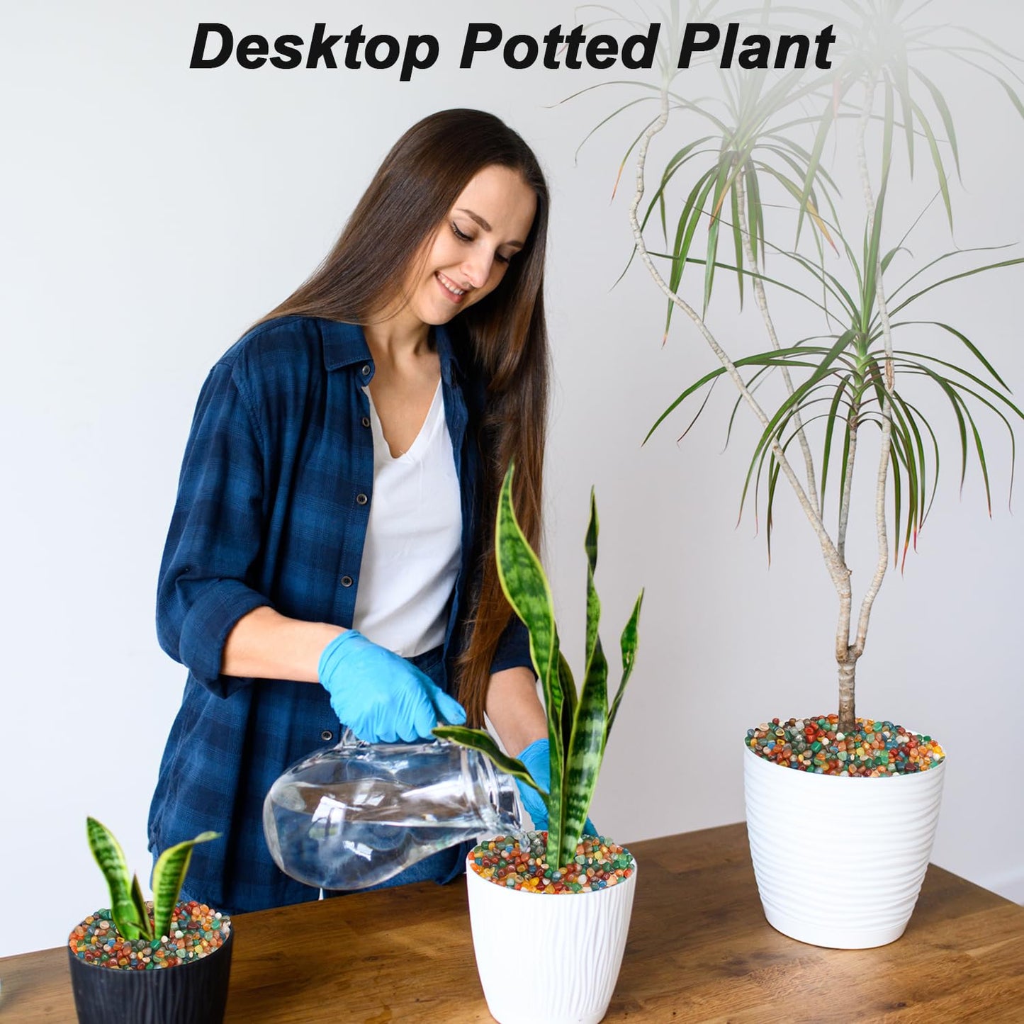 Vase Filler,Landscaping Pebbles, River Rocks Decorative Ornamental Pebbles, DIY Smoothed Rocks for Potted Plant Resin Art Vase Fillers Aquarium Gravel Rocks (Colorful, 10 Pounds)