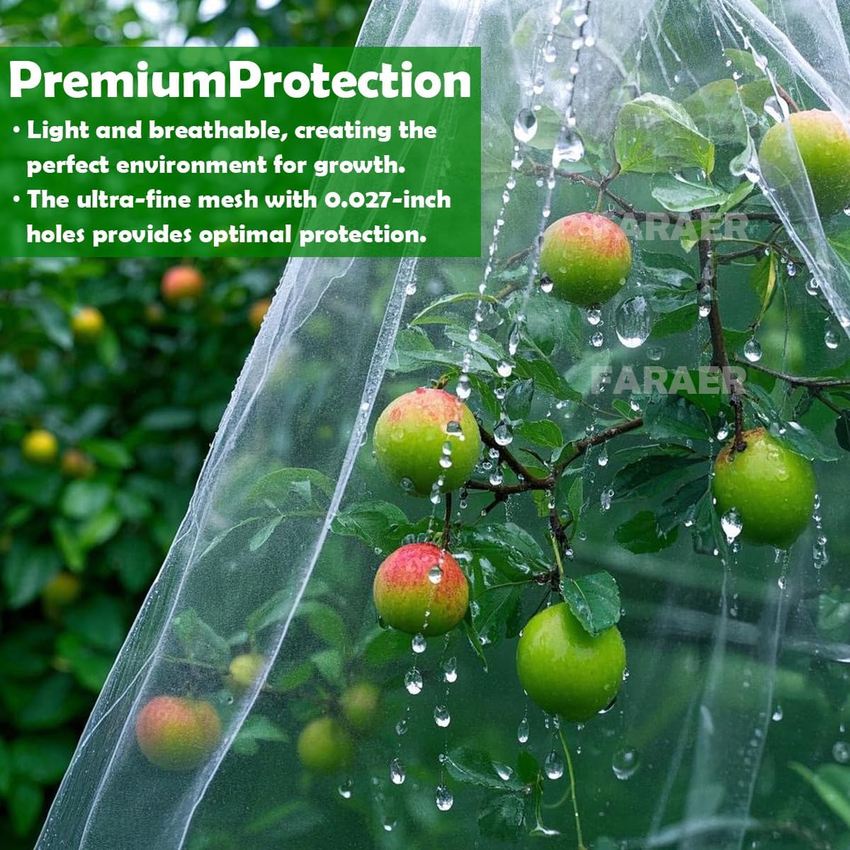Garden Netting, Plant Covers 4x10Ft Net Ultra Fine Mesh Protection Netting for Vegetable Plants Fruits Flowers Crops Greenhouse Row Cover Raised Bed Barrier Screen Protection Net Cover