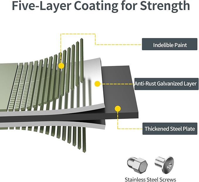 Kesfitt Raised Garden Bed Kit,Outdoor Galvanized Planter Raised Boxes with Safety Edging and Gloves,Large Metal Raised Garden Beds for Gardening Vegetables,Fruits,Flower(6x3x1FT)