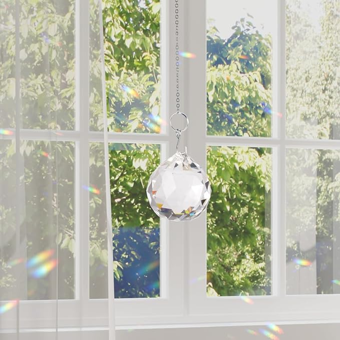 Modern Grief Gift Memorial Gift for Loss of Loved One, Loss of Father, Loss of Mother Remembrance Gifts 40 mm Crystal Ball Rainbow Maker Best for Daily Remembrance