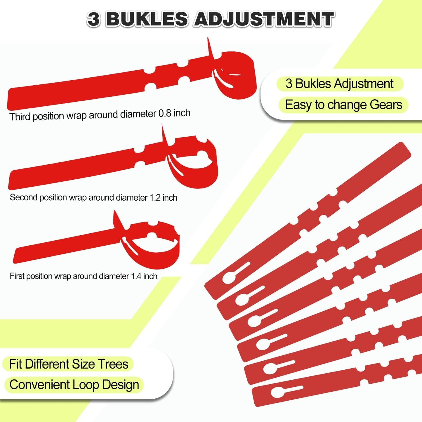 Plant Labels 200 Pcs Yuanling Plastic Plant Tree Tags Wrap Around Hanging Tags Nursery Tree Markers Adjustable Garden Labels for Indoor Outdoor Gardening Plants (Red with 1 Marker Pen)