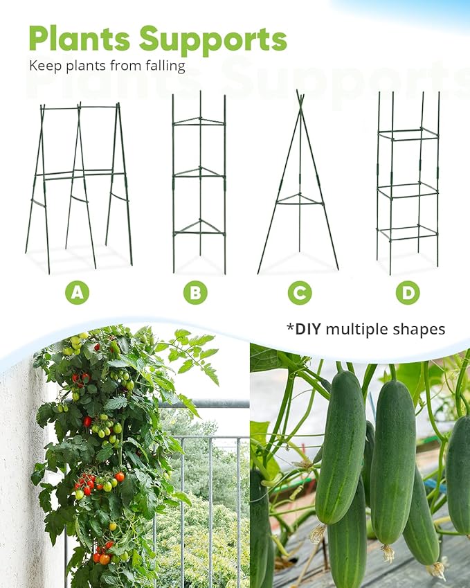 Quictent Galvanized Raised Garden Bed 4x3x1 Ft Metal Planter Box for Vegetables Bottomless for Backyard, Include 1 Tomato Cage, Dark Grey