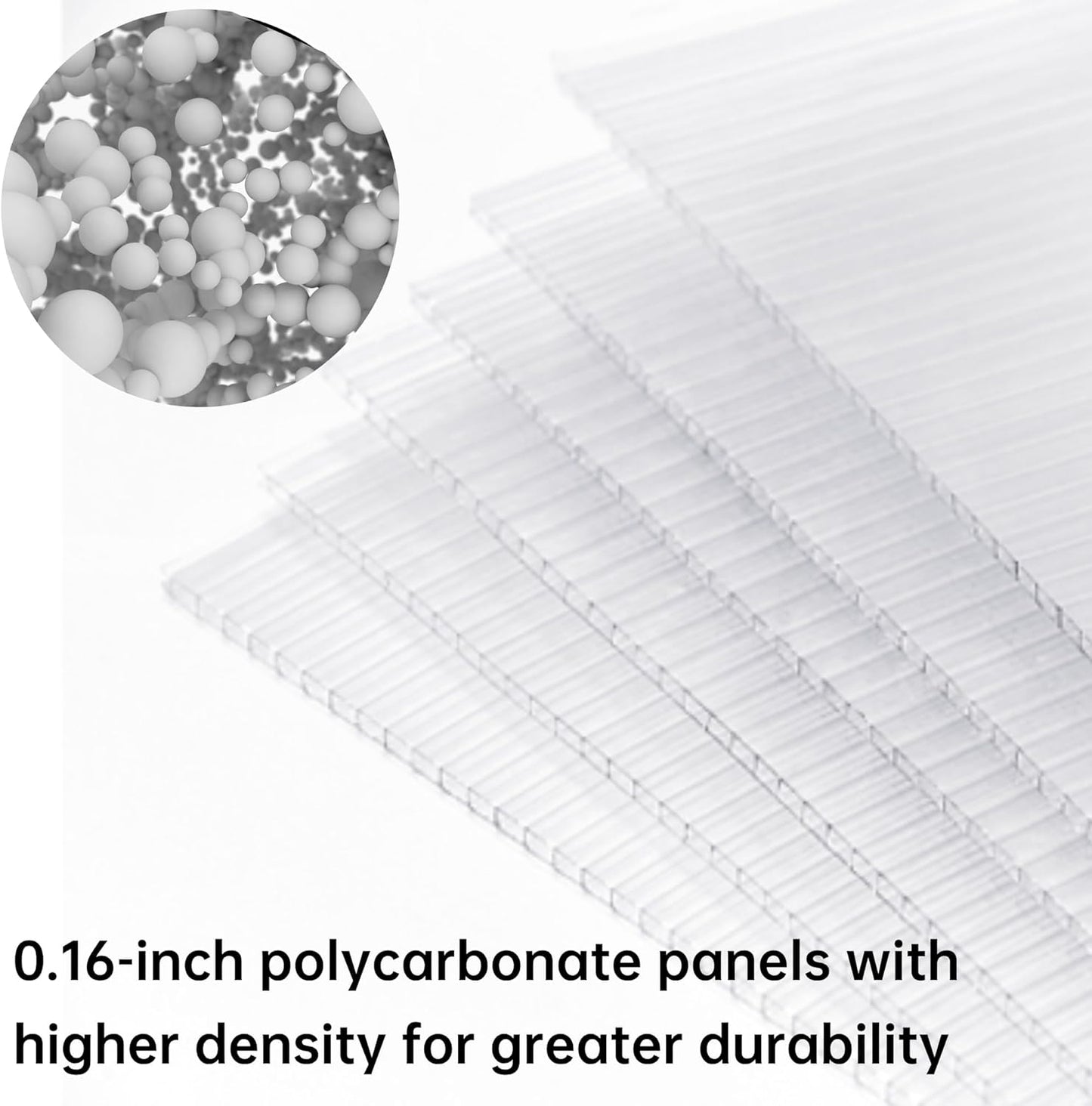 CQZY 6x8 FT Greenhouse for Outdoors,Walk-in Greenhouse for Outside,Silver